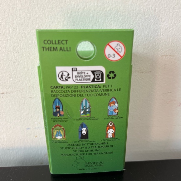 Loungefly Studio Ghibli Stained Glass of Spirited Away No Face Portrait Pin - Picture 9 of 11